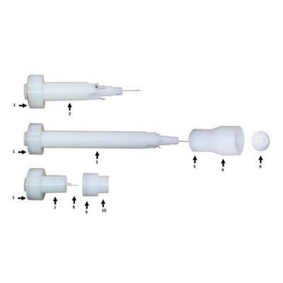 Bicos hipercorona e jato plano da pistola pta2