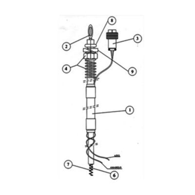 Componentes cabo de alta tensão